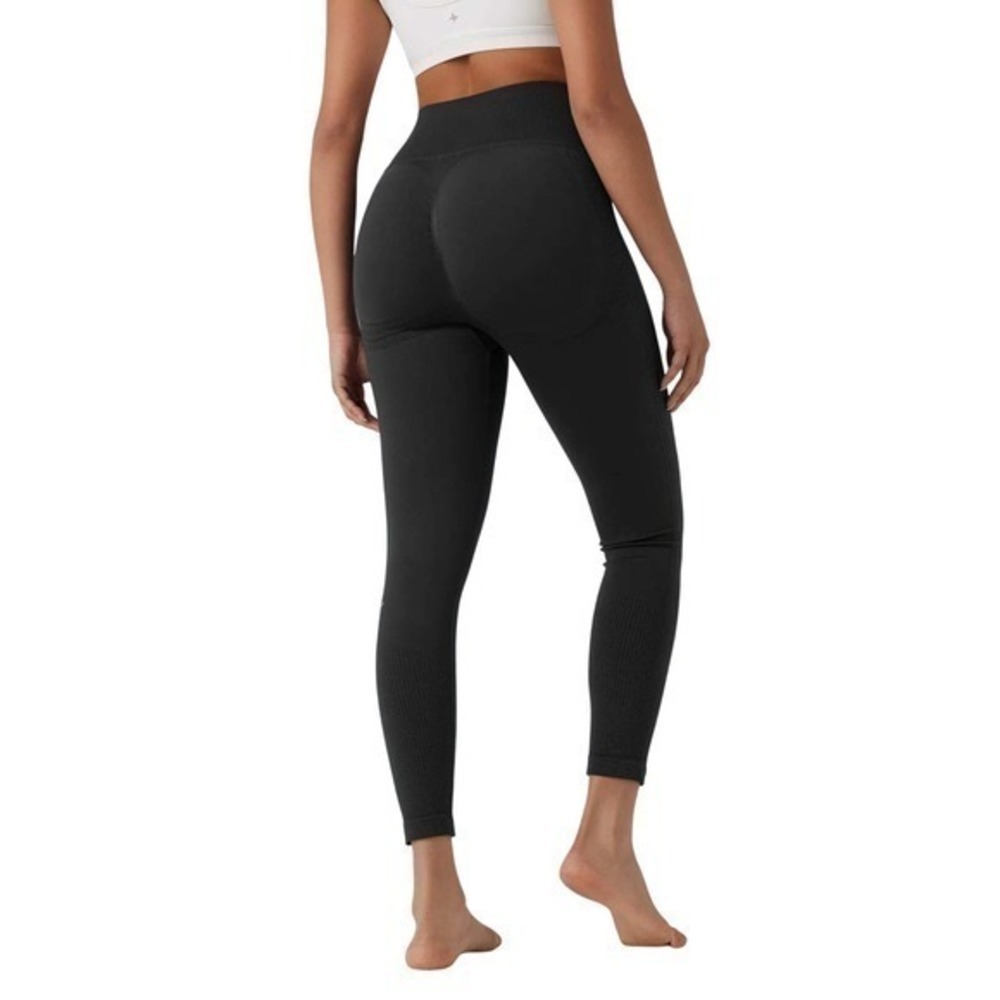 Halara Seamless Flow Yoga Leggings Black Small NWT‎ - Picture 4 of 11
